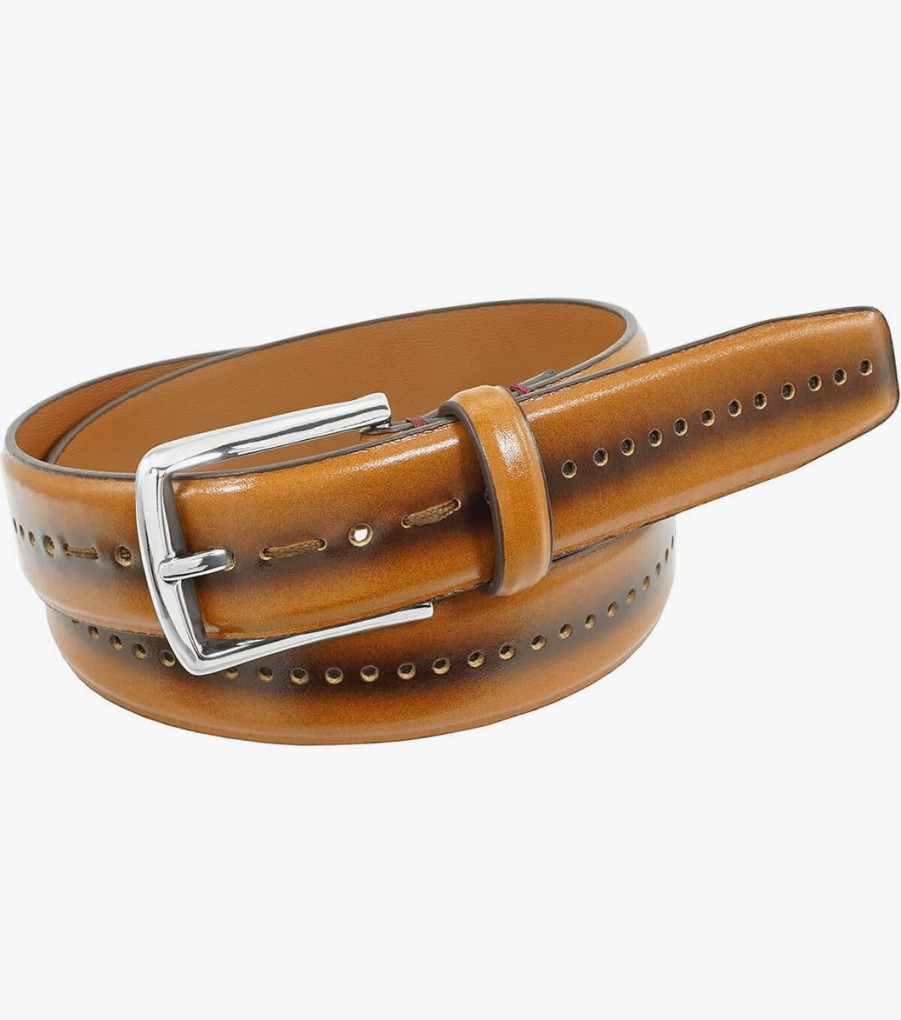 Belts | Stacy Adams Carnegie Perf Leather Belt