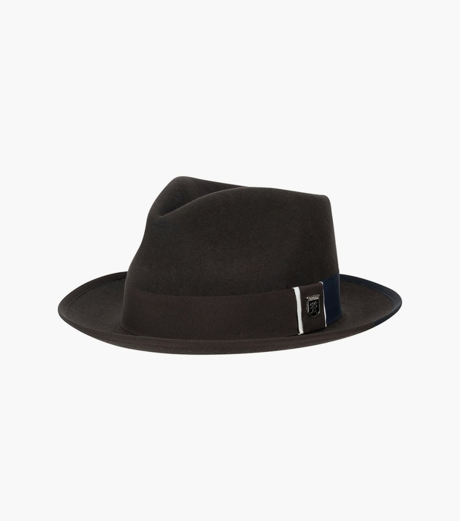 Hats | Stacy Adams Alpha Fedora Wool Felt Pinch Front Hat