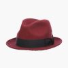 Hats | Stacy Adams Highland Fedora Wool Felt Pinch Front Hat