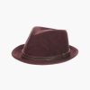 Hats | Stacy Adams Klimt Fedora Suede Pinch Front Hat