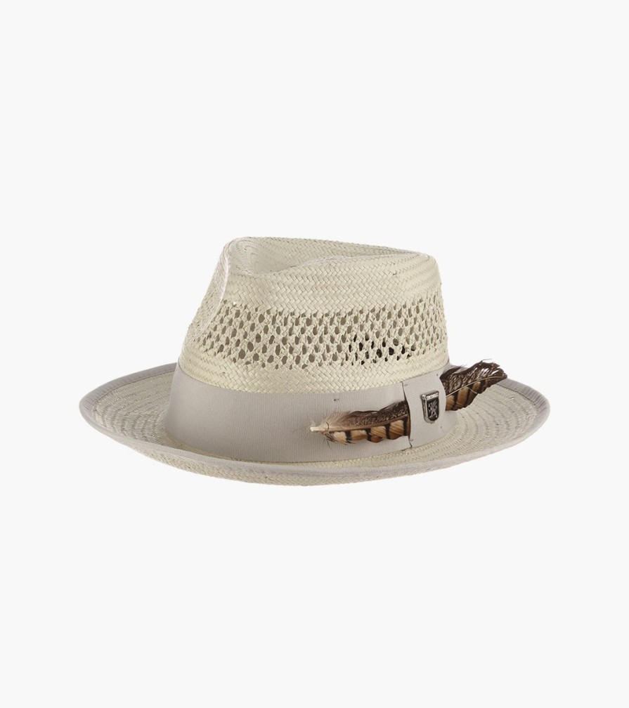 Hats | Stacy Adams San Francisco Fedora Toyo Pinch Front Hat