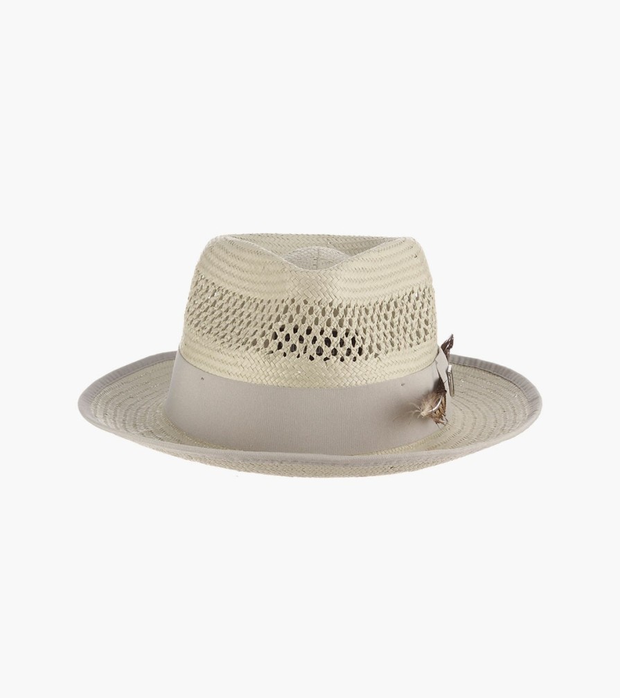 Hats | Stacy Adams San Francisco Fedora Toyo Pinch Front Hat