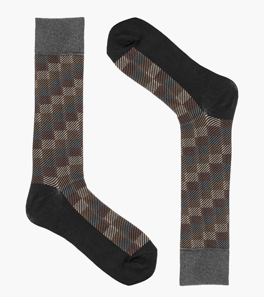 Socks | Stacy Adams Modern Block Men\\'S Crew Dress Socks