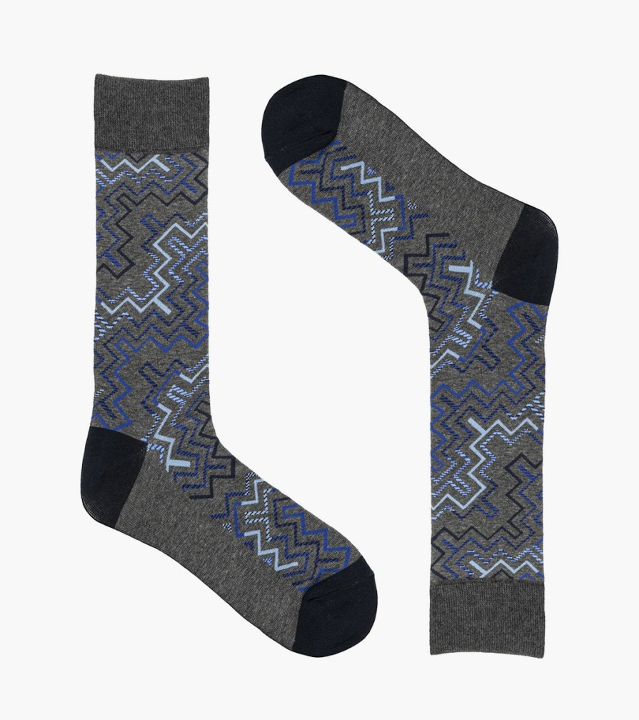 Socks | Stacy Adams Cool Lines Men\\'S Crew Dress Sock