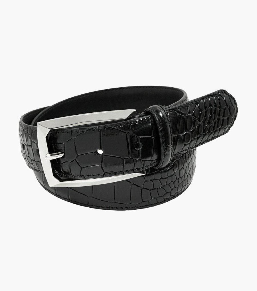 Belts | Stacy Adams Ozzie Croc Emboss Belt