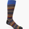 Socks | Stacy Adams Multi Stripe Men\\'S Crew Dress Sock