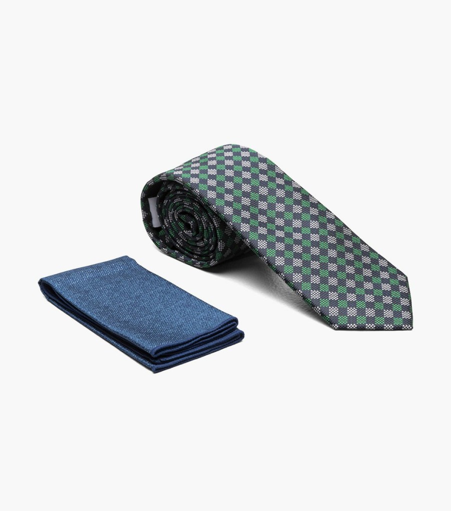 Ties | Stacy Adams Alan Skinny Tie & Hanky Set