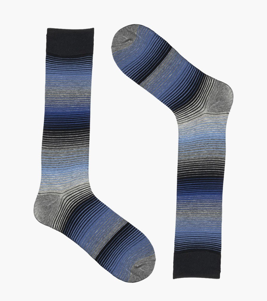 Socks | Stacy Adams Cool Stripe Men\\'S Crew Dress Sock