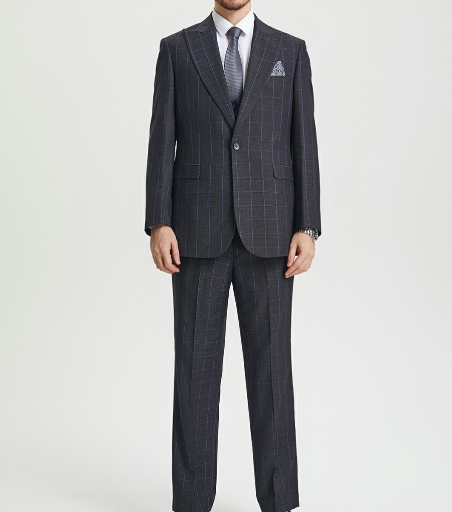 Suits | Stacy Adams Chapman 3 Piece Vested Suit