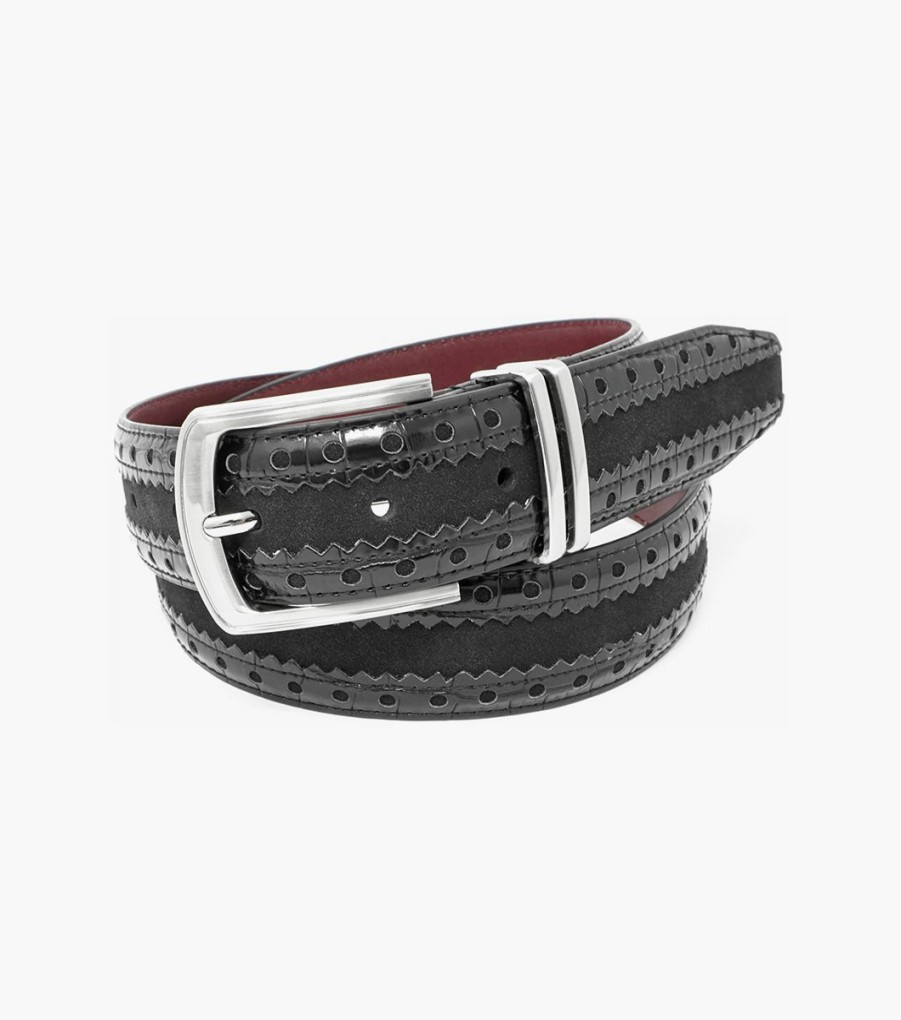 Belts | Stacy Adams Gustavo Mixed Material Belt