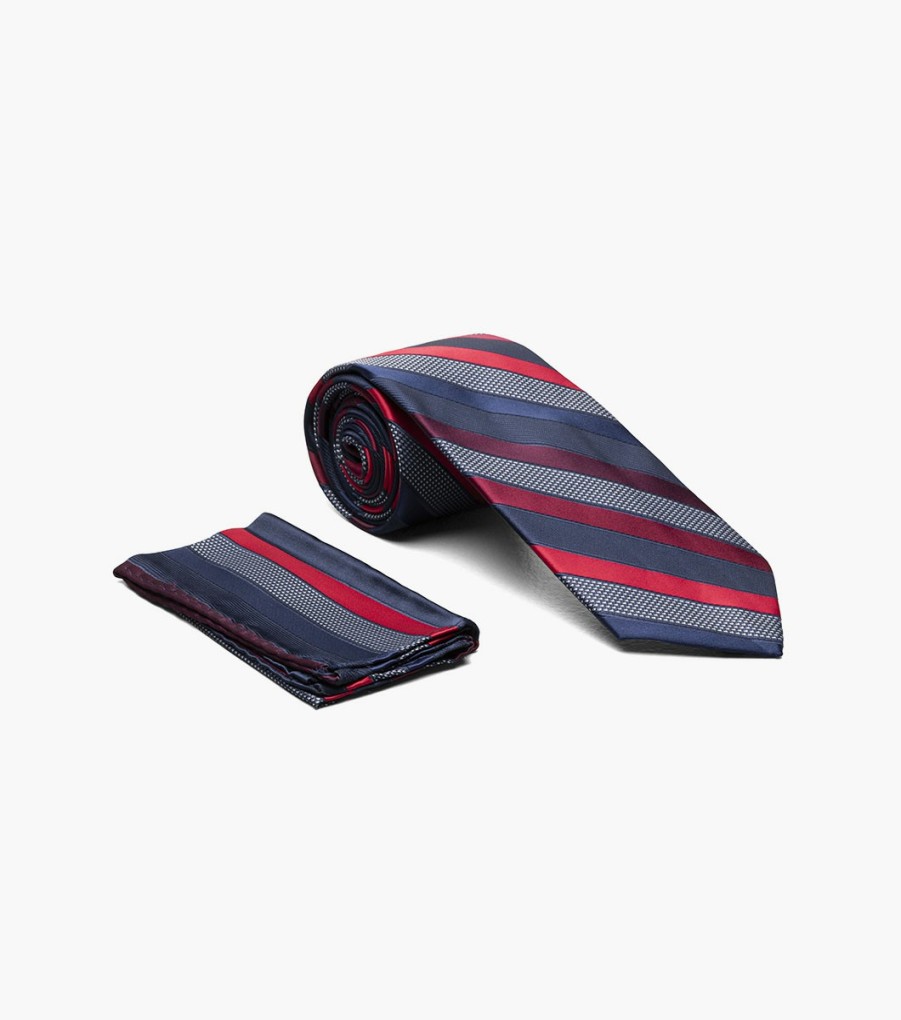 Ties | Stacy Adams Robert Tie And Hanky Set