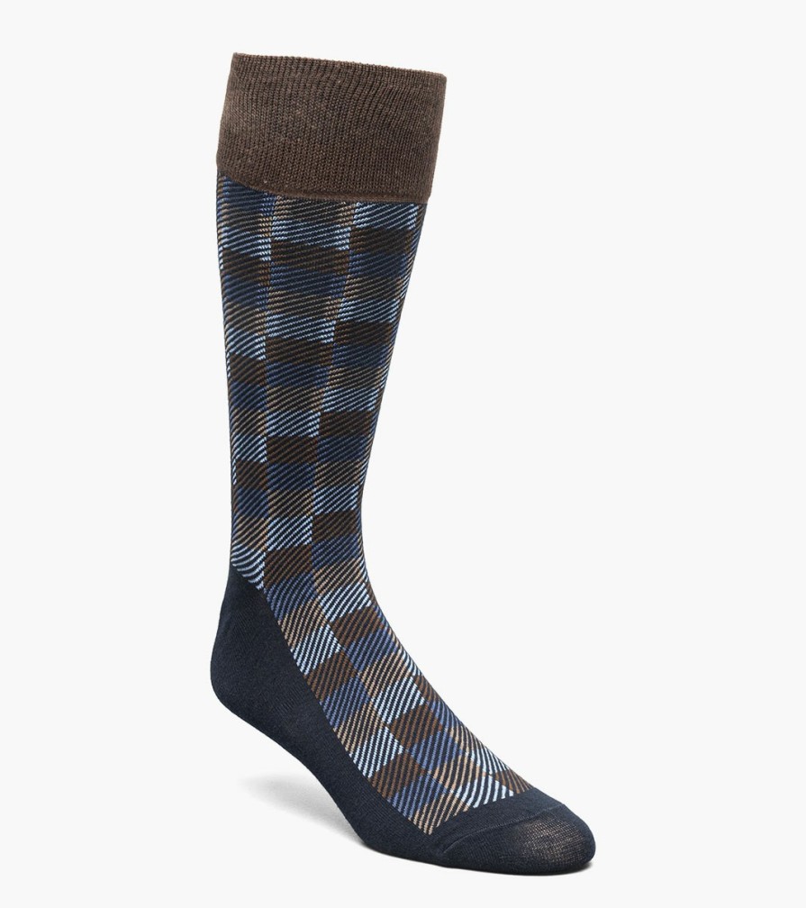 Socks | Stacy Adams Modern Block Men\\'S Crew Dress Socks