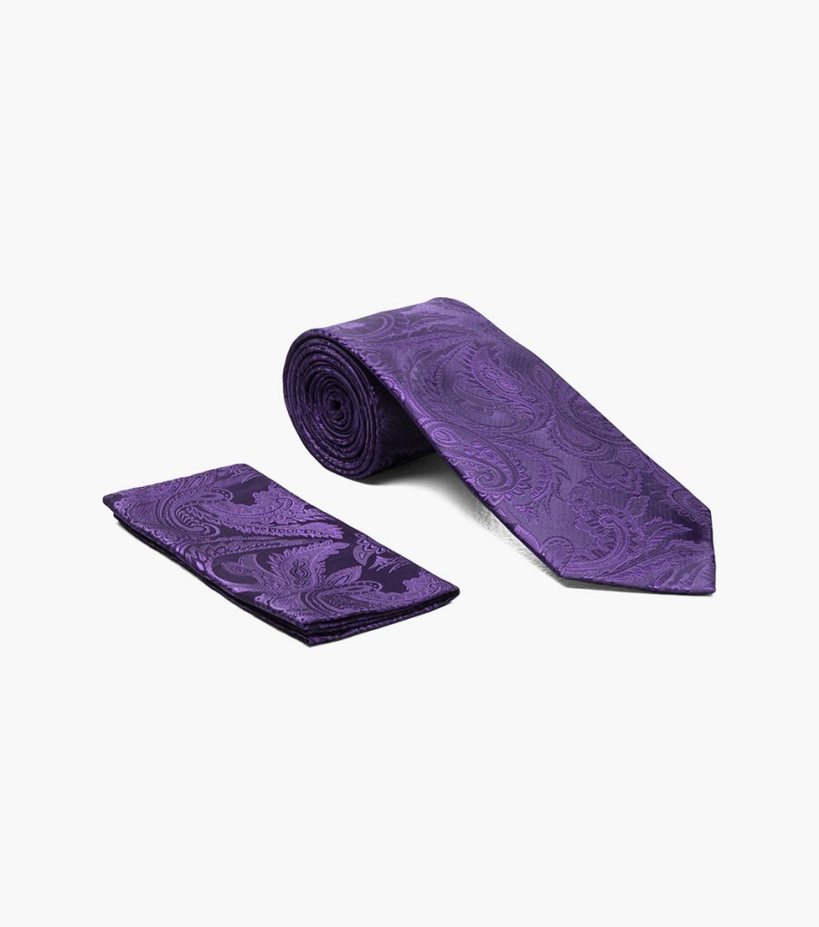 Ties | Stacy Adams Lucas Tie And Hanky Set