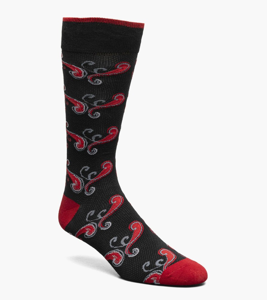 Socks | Stacy Adams Cool Paisley Men\\'S Crew Dress Sock