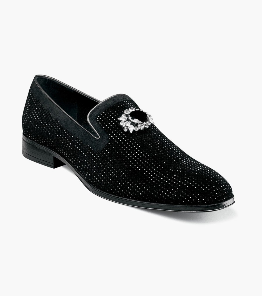 Loafers | Stacy Adams Spark Brooch & Rhinestone Slip On