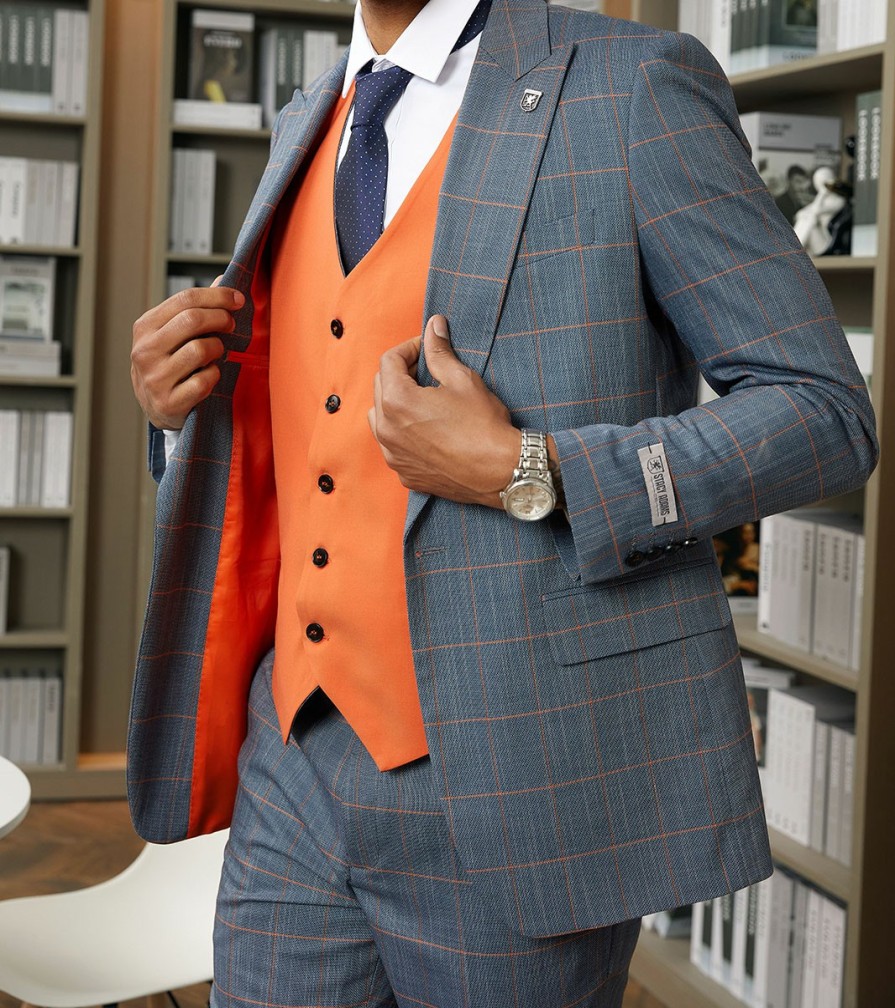 Suits | Stacy Adams Rockwell 3 Piece Vested Suit