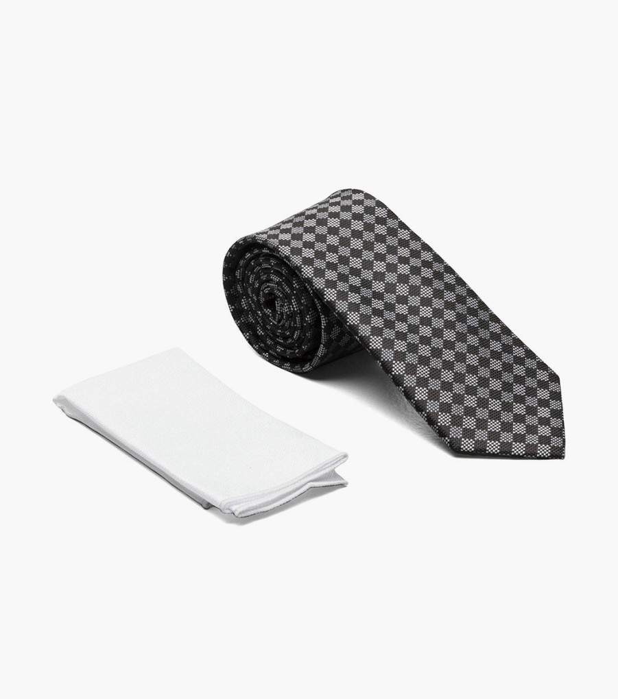 Ties | Stacy Adams Alan Skinny Tie & Hanky Set