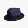 Hats | Stacy Adams Scoby Fedora Poly Braid Pinch Front Hat