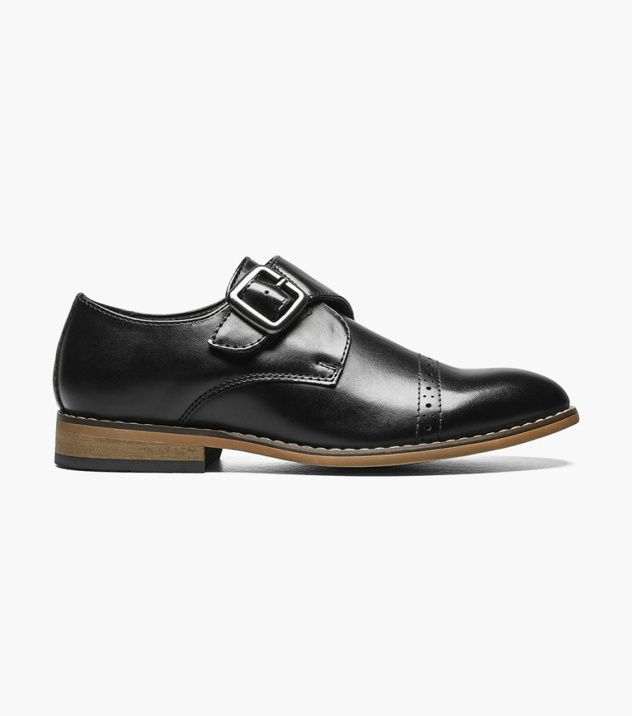 Kids | Stacy Adams Kids Desmond Cap Toe Monk Strap