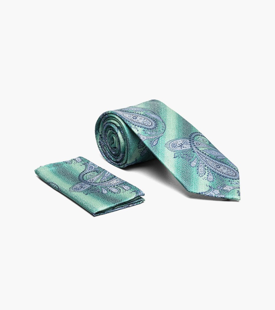 Ties | Stacy Adams Wallace Tie & Hanky Set