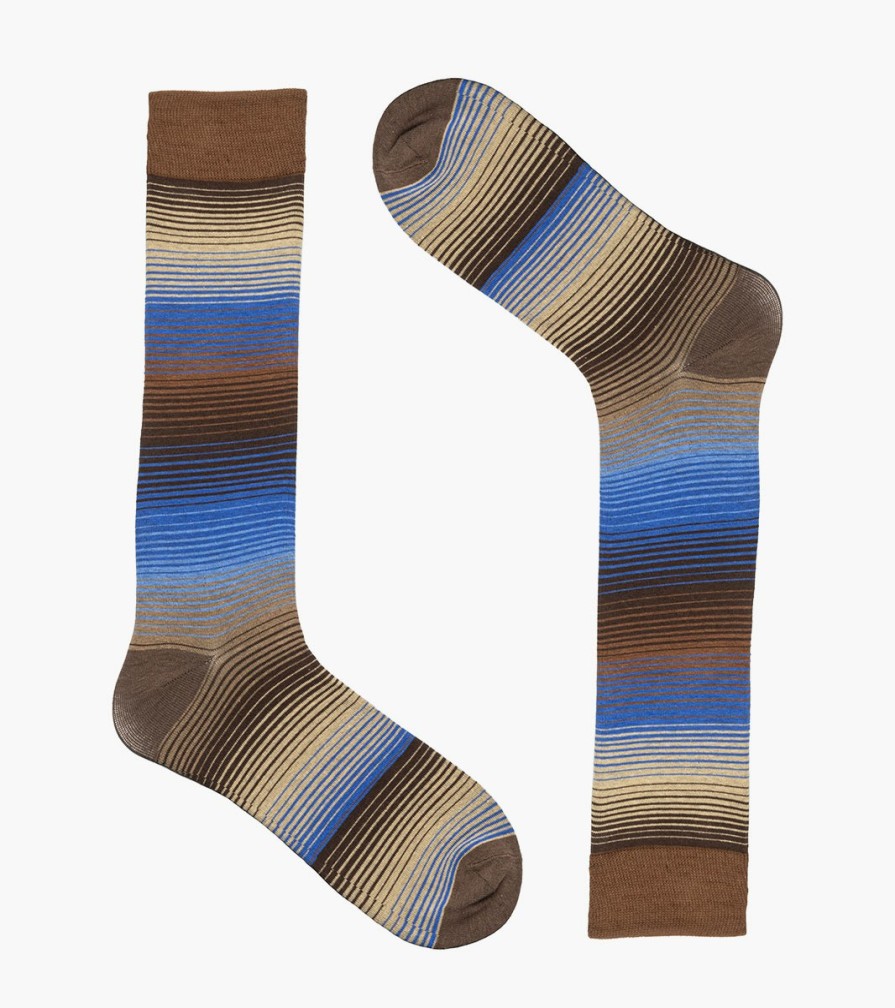 Socks | Stacy Adams Cool Stripe Men\\'S Crew Dress Sock