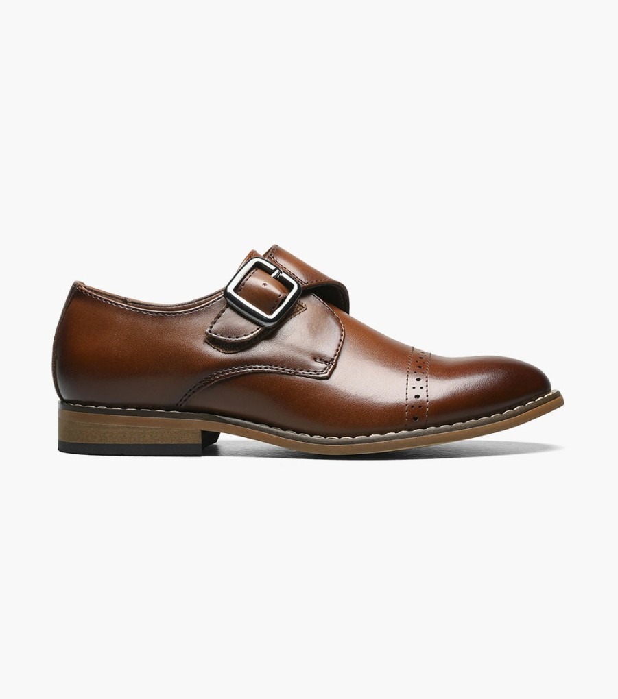 Kids | Stacy Adams Kids Desmond Cap Toe Monk Strap