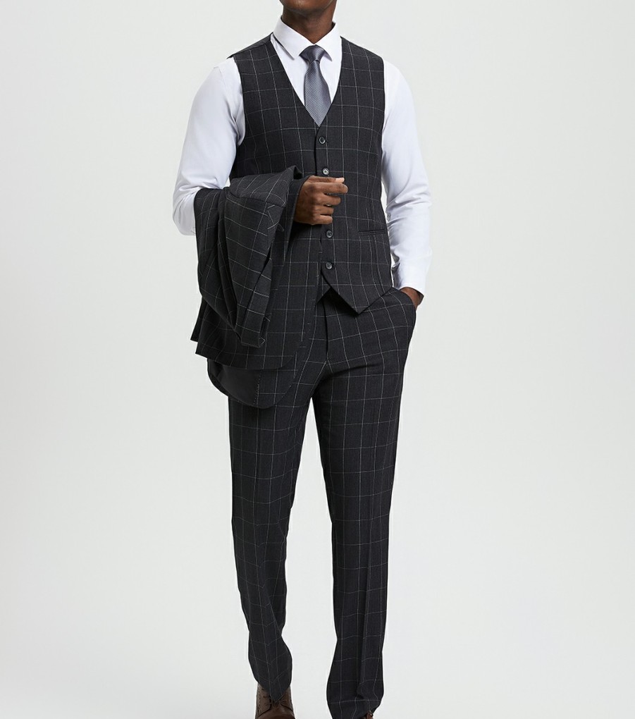 Suits | Stacy Adams Tennant 3 Piece Vested Suit