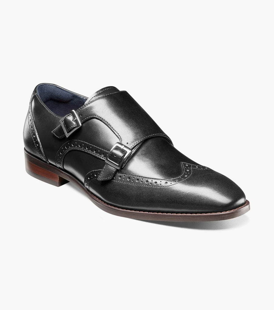 Wingtips | Stacy Adams Karson Wingtip Double Monk Strap