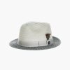 Hats | Stacy Adams Lamonte Fedora Paper Braid Pinch Front Hat