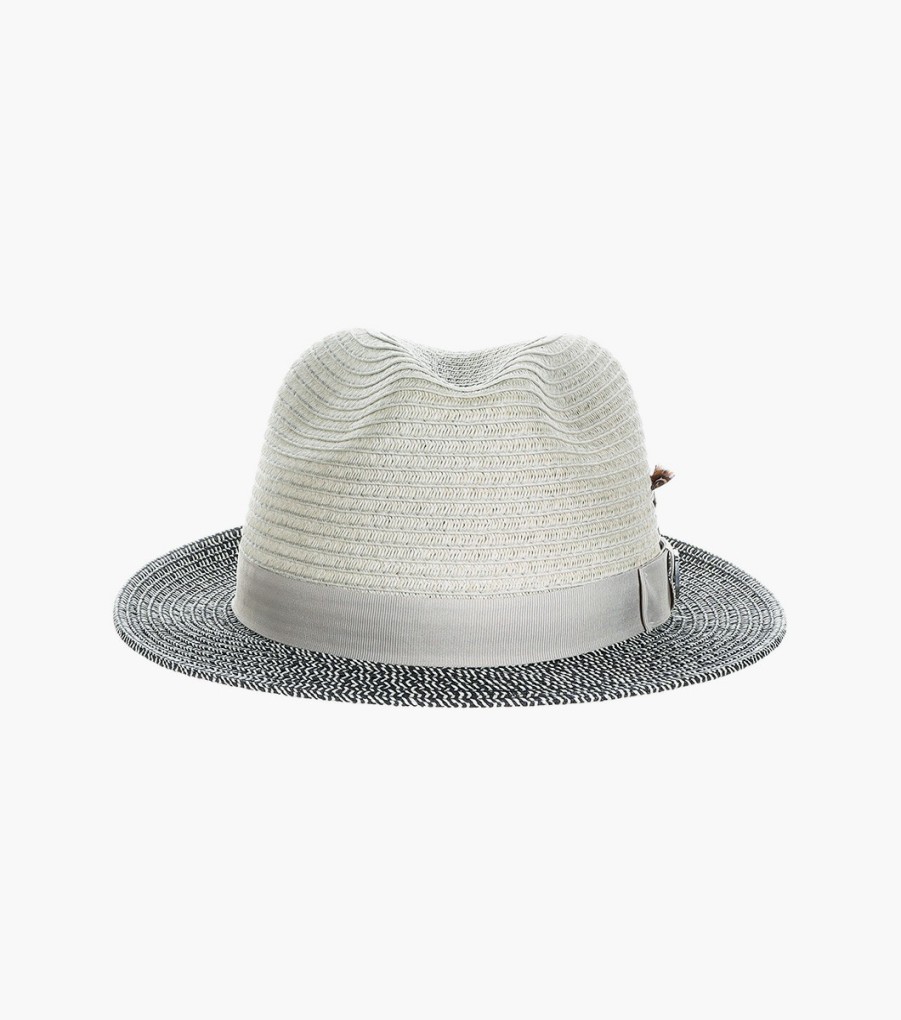 Hats | Stacy Adams Lamonte Fedora Paper Braid Pinch Front Hat