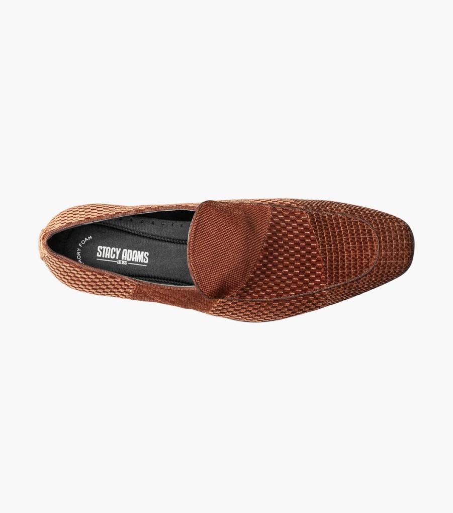 Fashion | Stacy Adams Shapshaw Velour Moc Toe Slip On