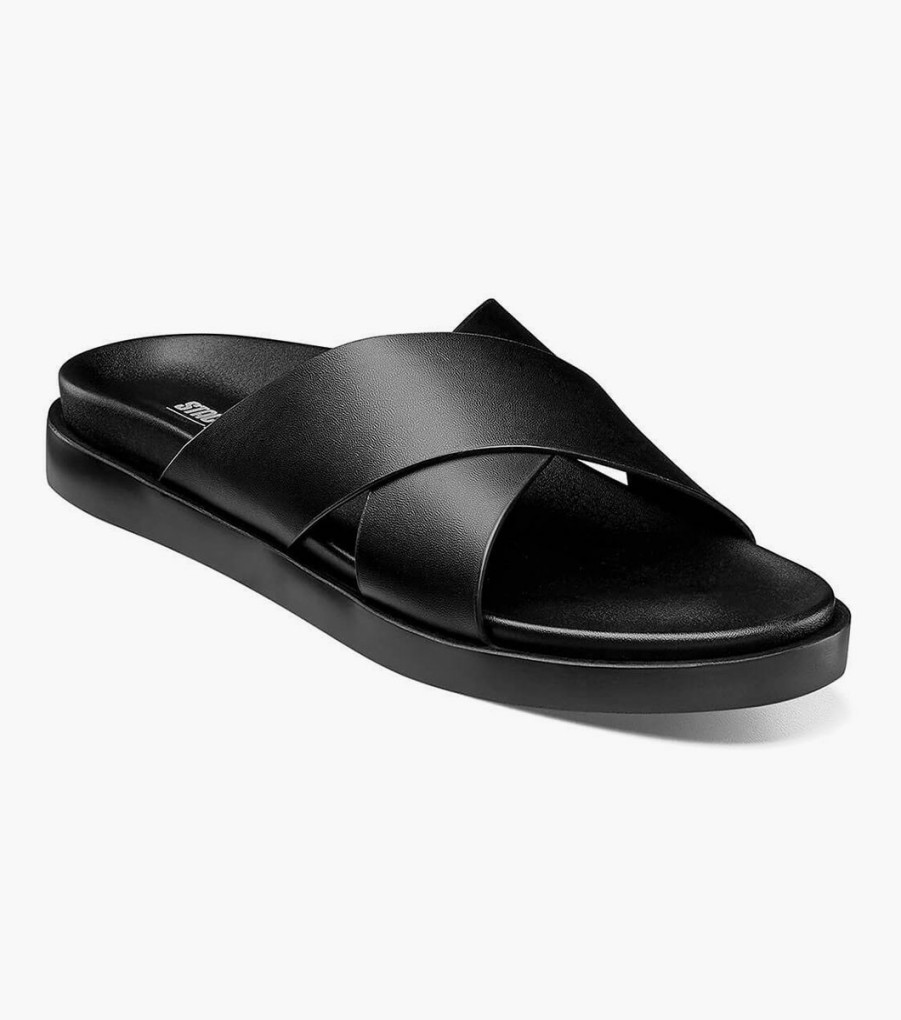 Sandals | Stacy Adams Montel Cross Strap Slide Sandal