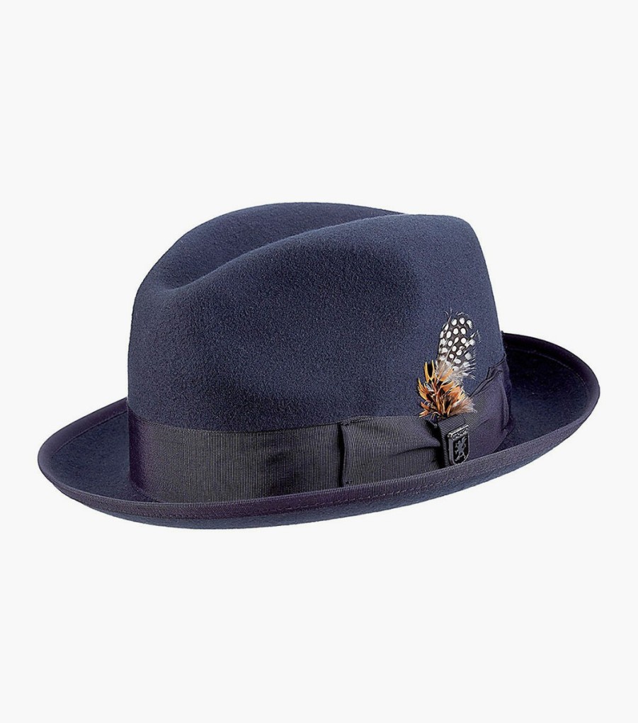 Hats | Stacy Adams Clifton Fedora Wool Pinch Front Hat