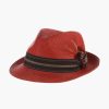 Hats | Stacy Adams Runyon Fedora Poly Braid Pinch Front Hat