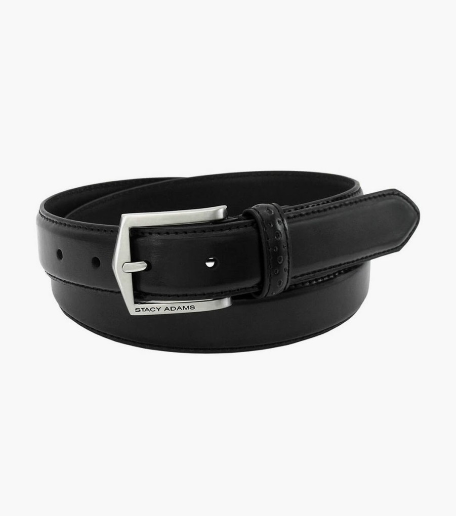 Belts | Stacy Adams Pinseal Perf Strap Genuine Leather Belt