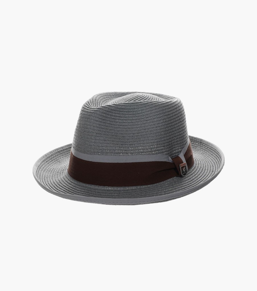 Hats | Stacy Adams Pacetti Fedora Paper Braid Pinch Front Hat