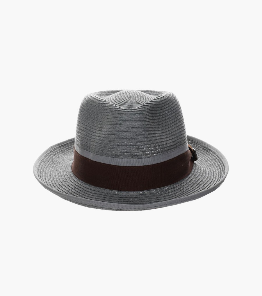 Hats | Stacy Adams Pacetti Fedora Paper Braid Pinch Front Hat