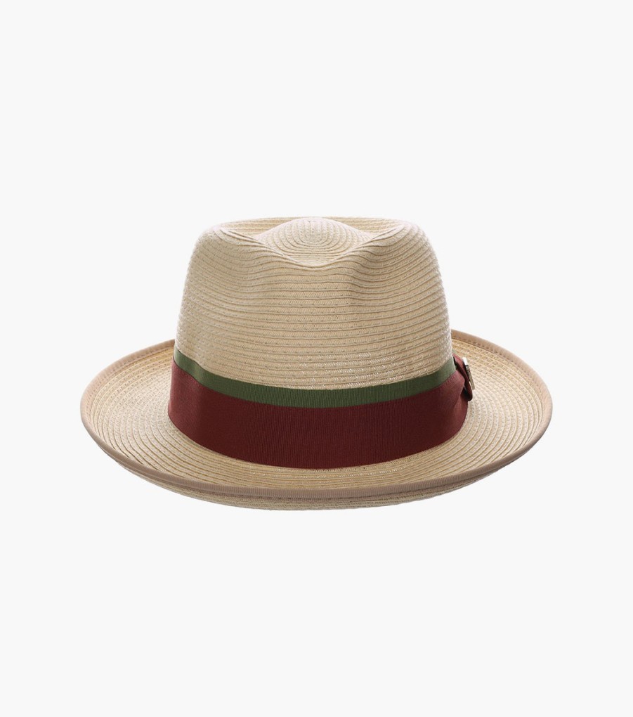 Hats | Stacy Adams Pacetti Fedora Paper Braid Pinch Front Hat