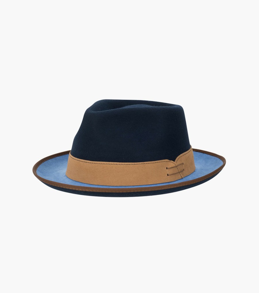 Hats | Stacy Adams Wentworth Fedora Wool Felt Pinch Front Hat