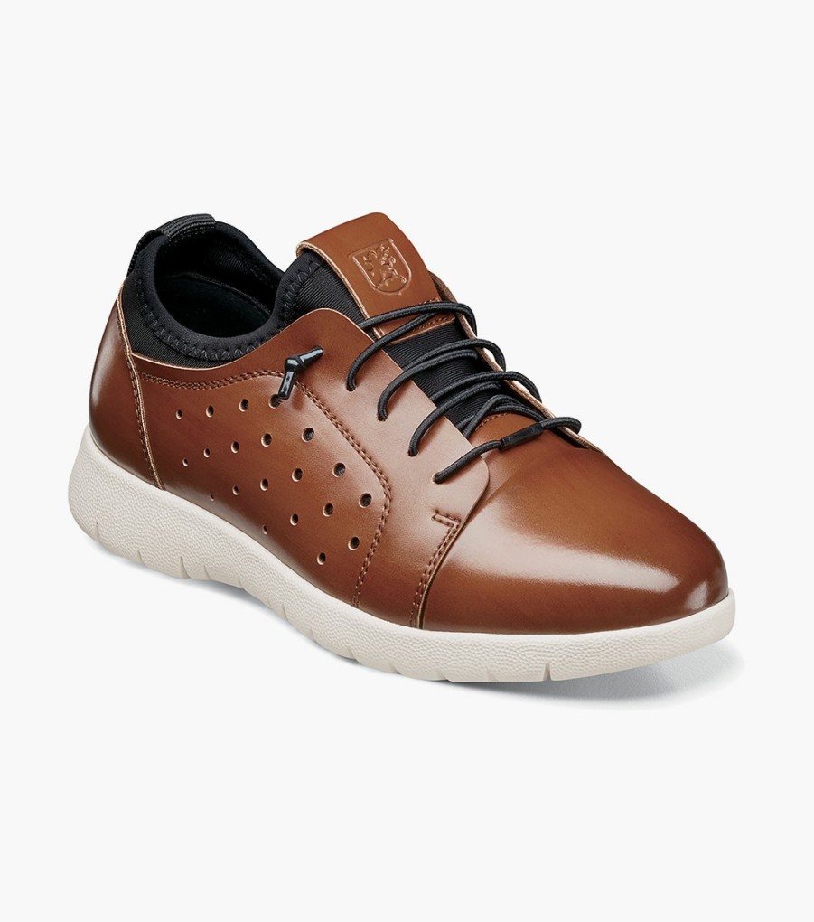 Kids | Stacy Adams Kids Halden Cap Toe Elastic Lace Up