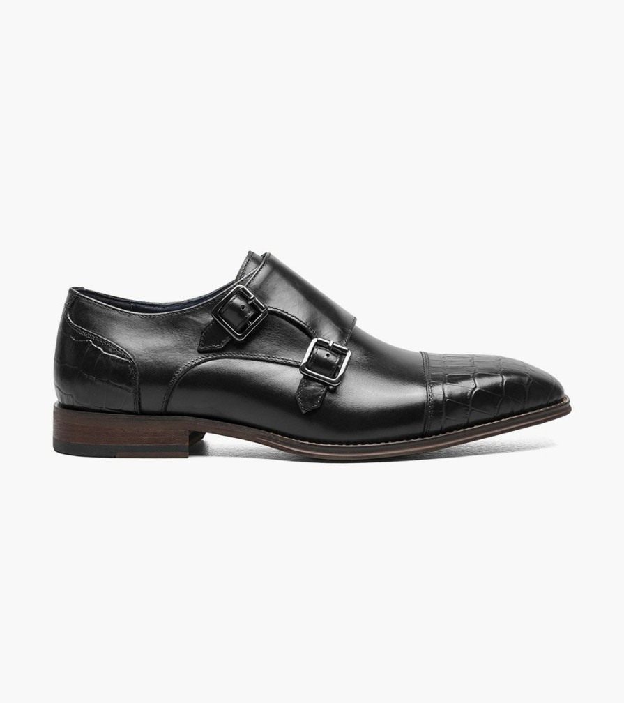 Dress | Stacy Adams Pierson Cap Toe Double Monk Strap