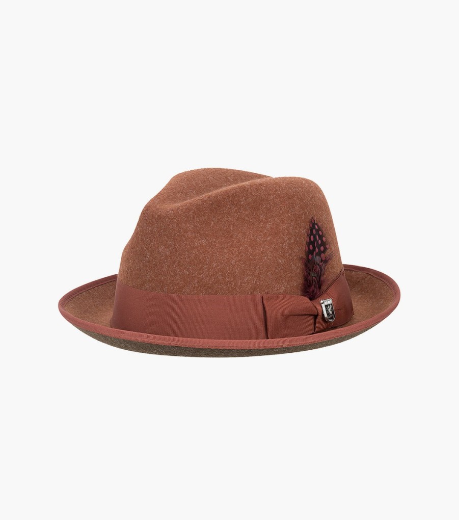 Hats | Stacy Adams Gt Fedora Provatoknit Pinch Front Hat