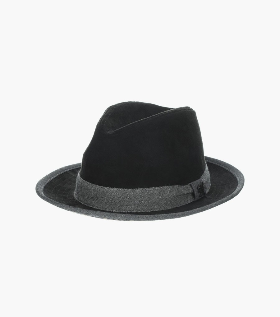 Hats | Stacy Adams Braunfels Fedora Suede Hat