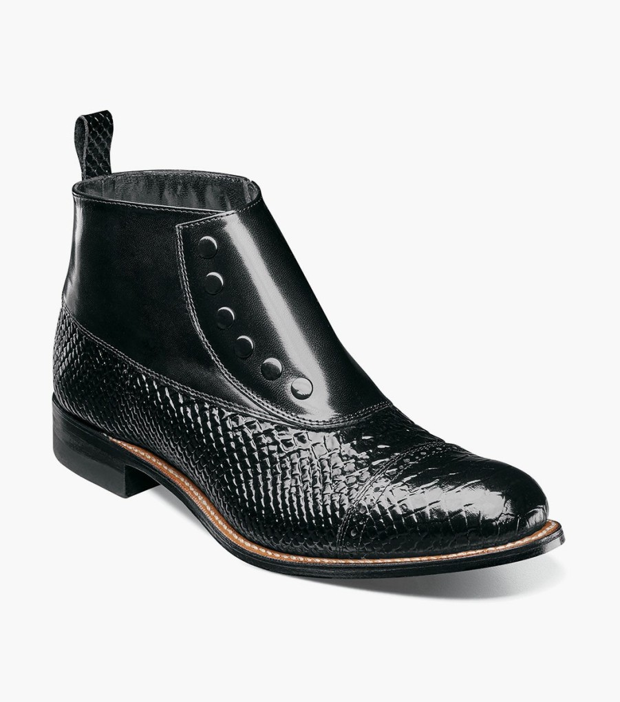 Boots | Stacy Adams Madison Spectator Spat Cap Toe Demi Boot