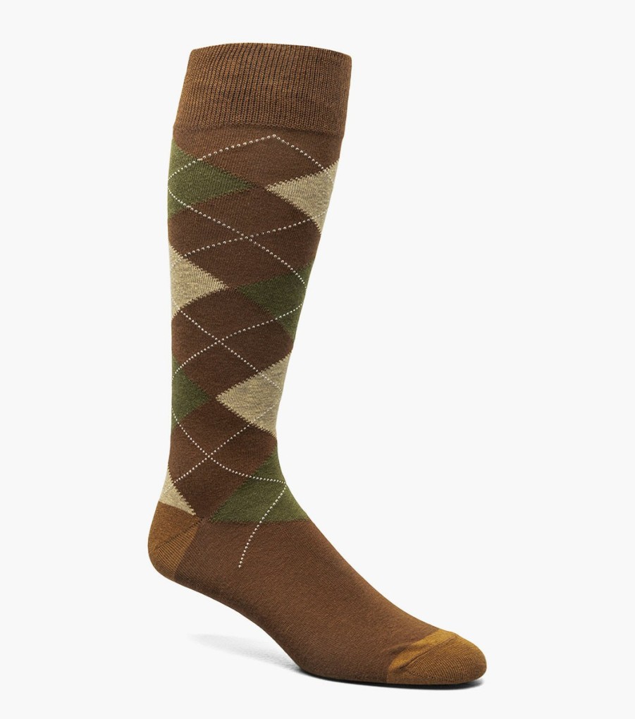 Socks | Stacy Adams Classic Argyle Men\\'S Crew Dress Sock