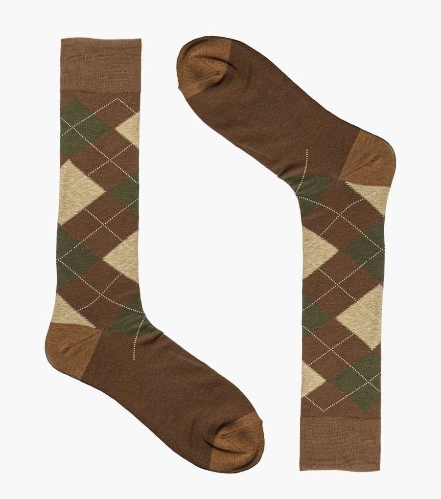 Socks | Stacy Adams Classic Argyle Men\\'S Crew Dress Sock