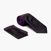 Ties | Stacy Adams Formal Purple Tie & Hanky Set