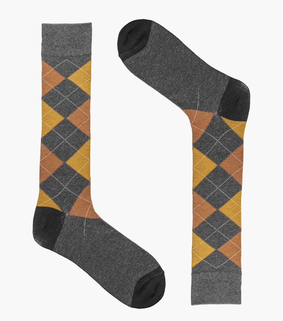 Socks | Stacy Adams Classic Argyle Men\\'S Crew Dress Sock