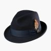 Hats | Stacy Adams Ari Fedora Wool Felt Pinch Front Hat