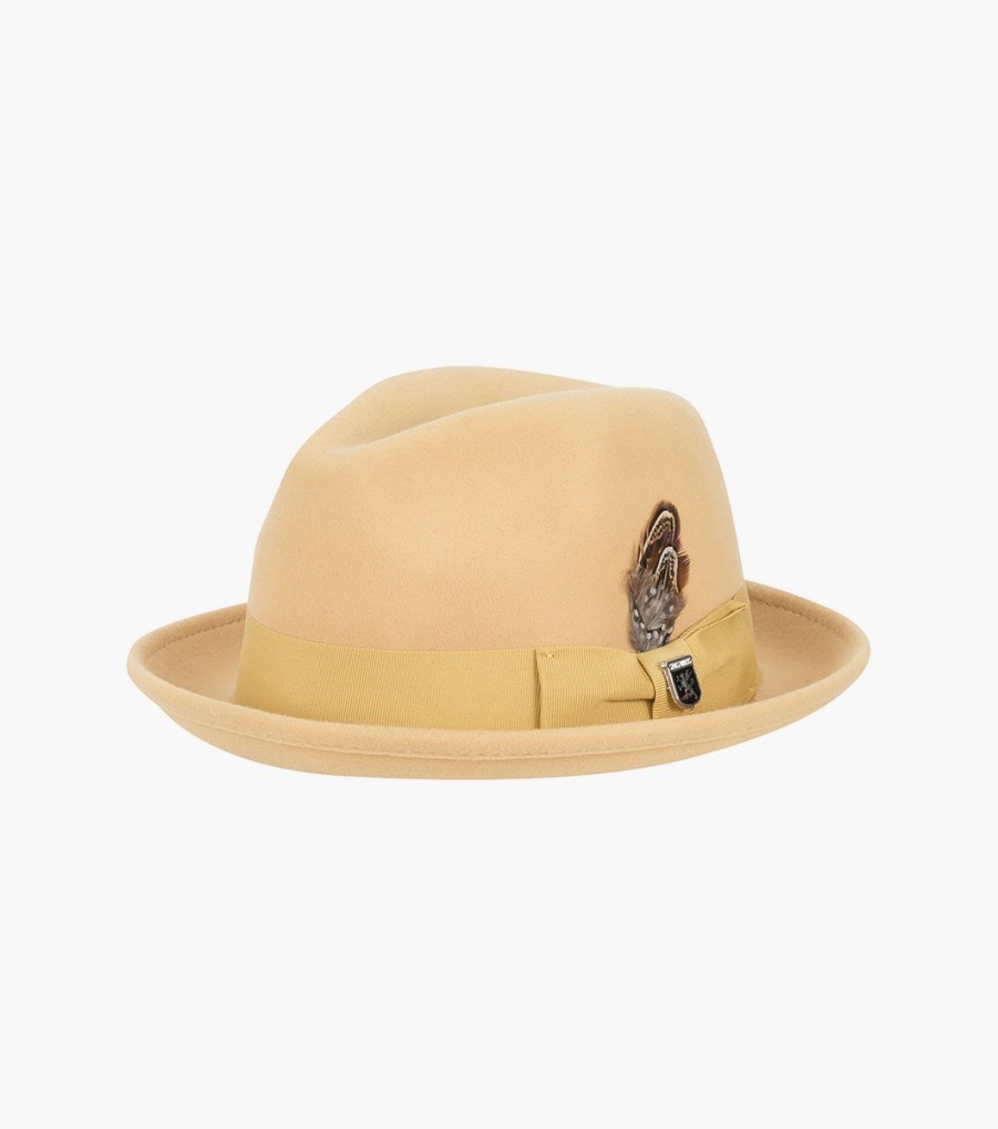 Hats | Stacy Adams Ari Fedora Wool Felt Pinch Front Hat